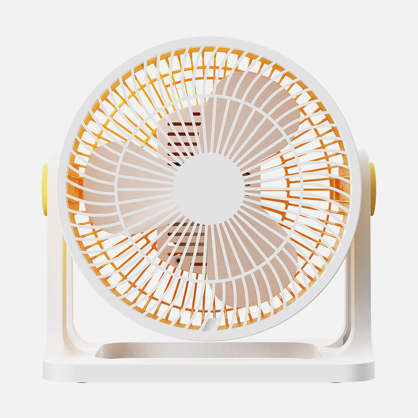 Ventilador de sobremesa Fabrilamp Funchal amarillo 3 palas Ø21cm — vista 2