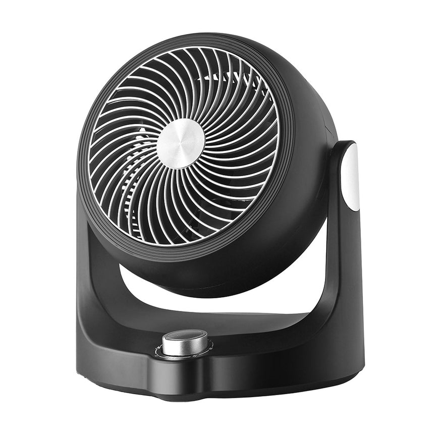 Ventilador de sobremesa Fabrilamp Cartago negro plata 3 palas Ø19cm — vista 1
