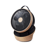 Ventilador de sobremesa Fabrilamp Petirrojo negro haya 3 palas motor DC — vista 1