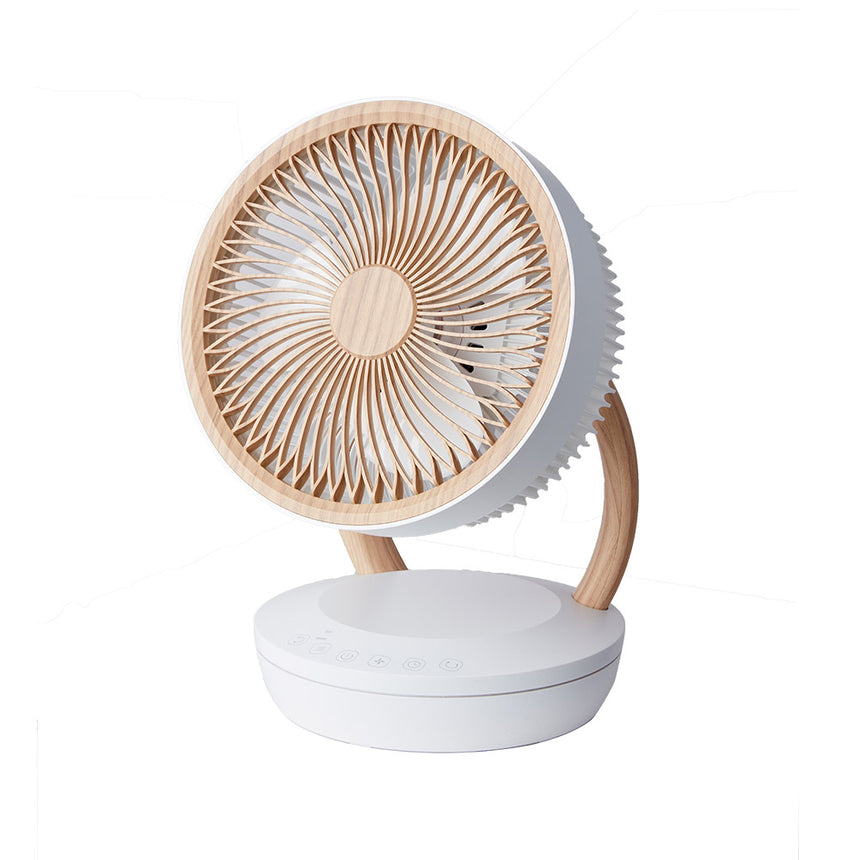 Ventilador de sobremesa Fabrilamp Ruiseñor blanco haya 3 palas — vista 1