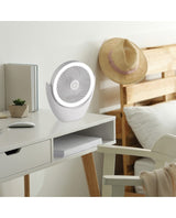 Ventilador de sobremesa AJP Travel LED blanco 6000K Ø30cm 3W 16059