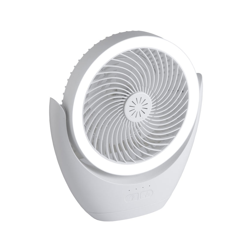 Ventilador de sobremesa AJP Travel LED blanco 6000K Ø30cm 3W 16059 — vista 1