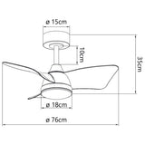 Ventilador AJP Tauro madera