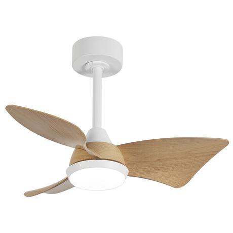 Ventilador AJP Tauro blanco madera 76cm LED