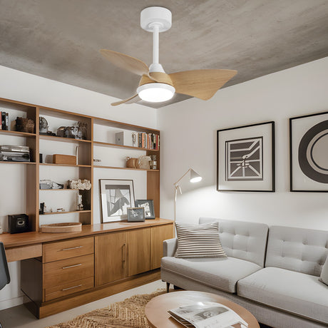 Ventilador AJP Tauro blanco madera