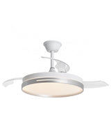 Ventilador de techo retráctil con luz AJP Togo LED blanco 3 palas 3000-6500K Ø50cm 68W 11814