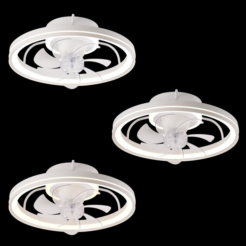 AJP Tom Ventilador Plafón blanco 48cm 7 palas LED 35W 11543