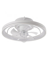 Ventilador AJP Tom blanco luz LED