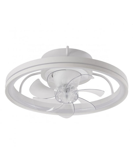 Ventilador AJP Tom blanco luz LED