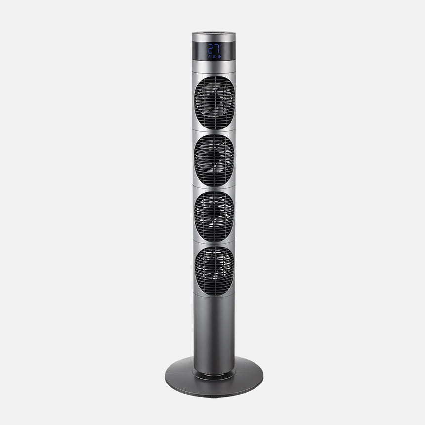 Ventilador de sobremesa Fabrilamp Mombuey gris motor DC Ø34cm — vista 1