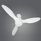 Ventilador de techo con luz AJP Valcano LED blanco 3 palas 3000-6500K Ø106cm 20W 11540