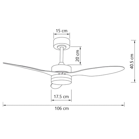 Ventilador AJP Valcano blanco