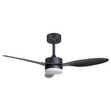 Ventilador de techo con luz AJP Valcano LED negro 3 palas 3000-6500K Ø106cm 20W 11541 — vista 1
