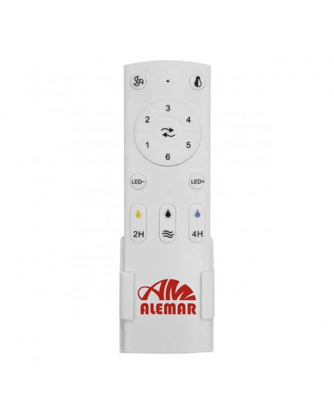 Ventilador de techo con luz AJP Valcano LED negro 3 palas 3000-6500K Ø106cm 20W 11541