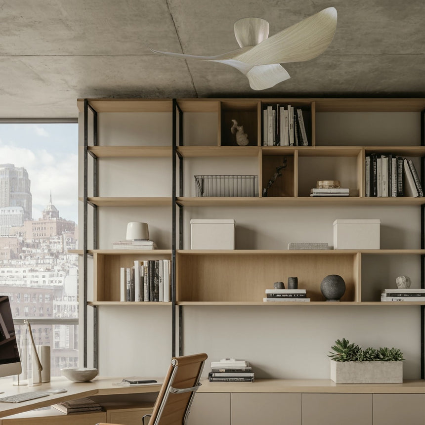 Ventilador de techo AJP Venice madera clara 3 palas Ø97cm 16055 — vista 2