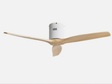 Fabrilamp Aguilón Ventilador Dc Aguilón Blanco 3 Aspas madera 5 Velocidades Sin Luz Remoto Y Temporiz 132d 128290368