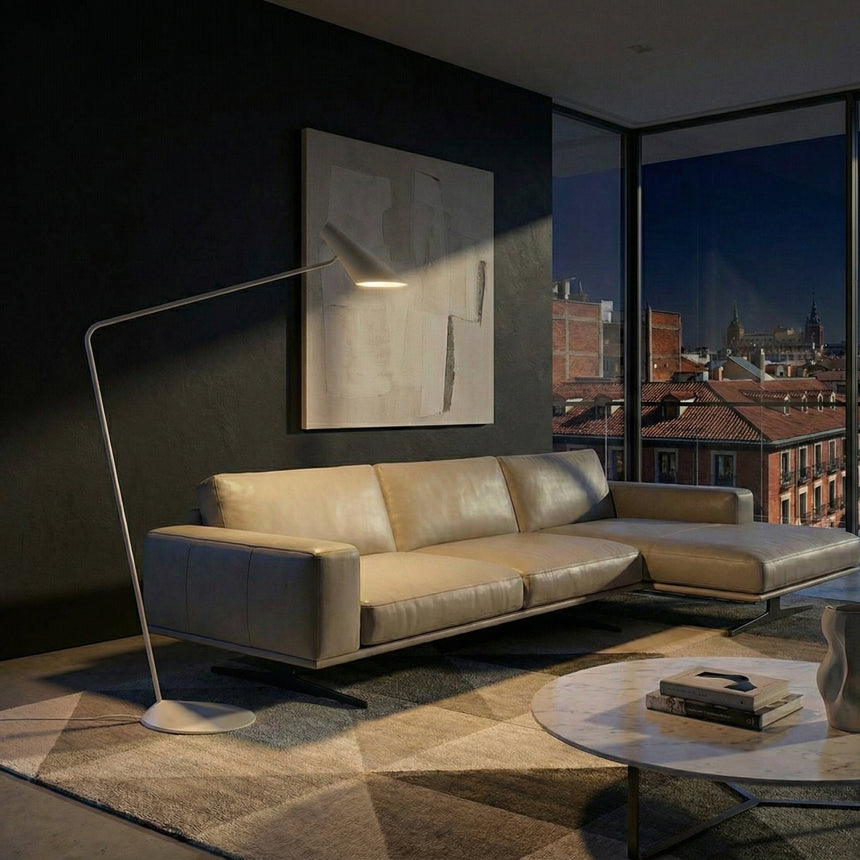 Vibia I.cono Lámpara de pie de salón diseño blanco 0715-03