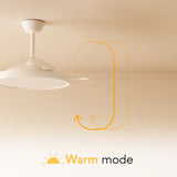 Ventilador de techo con luz Sulion Victoria 55cm LED blanco motor DC CCT regulable — vista 2
