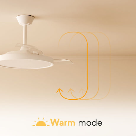 Ventilador de techo con luz Sulion Victoria 55cm LED blanco motor DC CCT regulable — vista 2