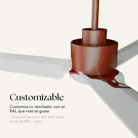 Ventilador de techo con luz Sulion Anne LED madera CCT Ø132cm 6W 2212852