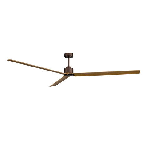Ventilador de techo con luz Sulion Anne XXL LED marrón oxidado Ø220cm 18W 2211756