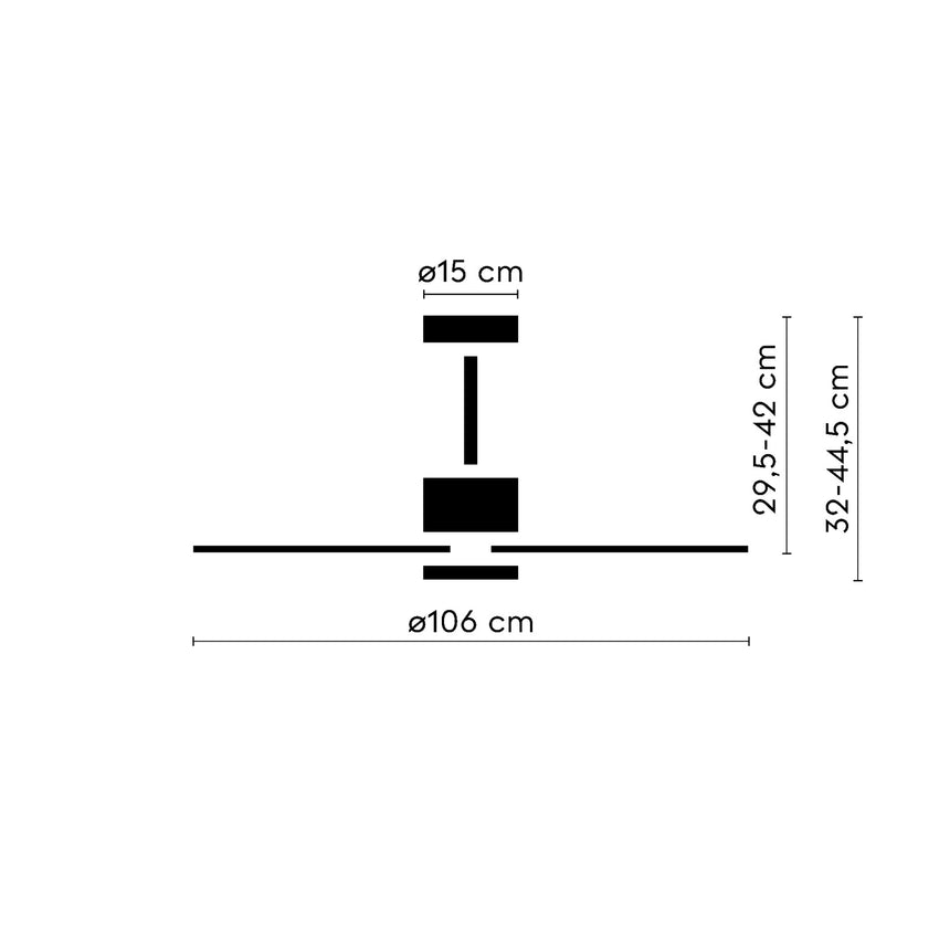Ventilador de techo con luz Sulion Baloo Evo S LED madera blanco reversible CCT 20W 2193229