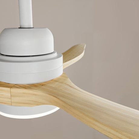 Ventilador de techo con luz Sulion Balcony Luz madera blanco apto exterior CCT IP44 2199955