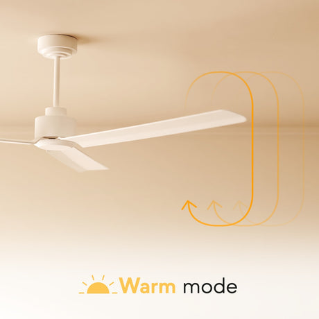 Ventilador de techo con luz Sulion Balcony Luz madera blanco apto exterior CCT IP44 2199955