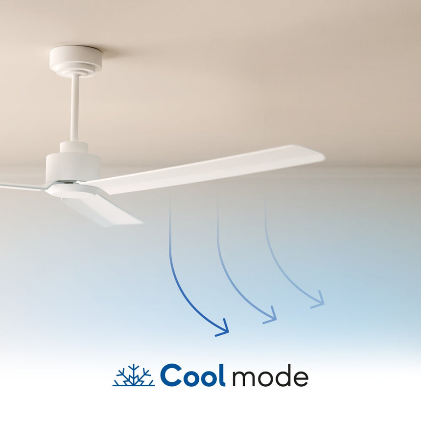 Ventilador de techo con luz Sulion Balcony Luz madera negro apto exterior CCT IP44 2199962