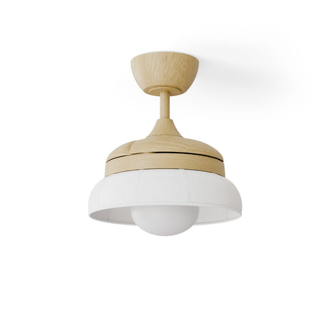 Ventilador de techo con luz Sulion Emma S Lite LED tela madera blanco CCT 12W 2208084