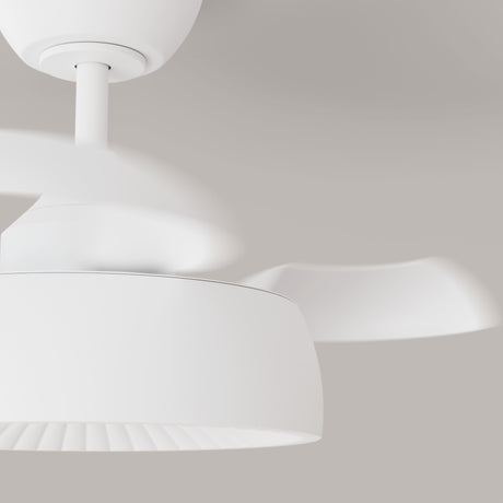 Detalle cuerpo blanco mate ventilador Sulion Victoria 89cm 2242040
