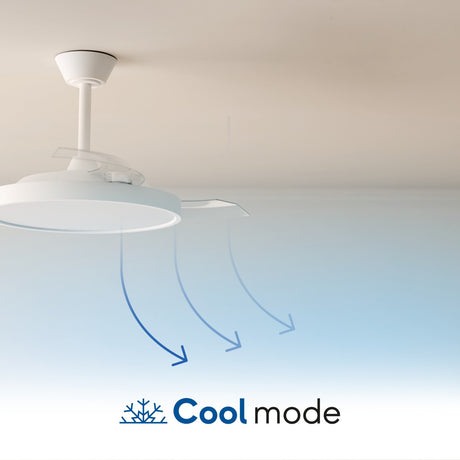 Ventilador de techo con luz Sulion Victoria S Xtra LED blanco CCT Ø55cm 16W 2209111