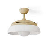 Ventilador de techo con luz Sulion Emma S Xtra LED tela madera blanco CCT 16W 2208183
