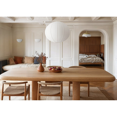 Ventilador de techo con luz Sulion Emma S Xtra LED tela madera blanco CCT 16W 2208183