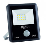 LDV Proyector LED SMD 20w 1800lm 120º 3000K IP65 NEGRO C/SENSOR