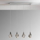 Schuller Aquaria Lámpara de techo colgante 4 luces cromo 157148