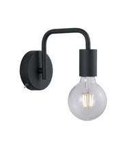 Aplique de pared Trio Diallo negro mate 208070132