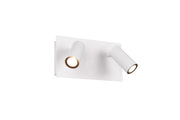 Trio Tunga Aplique de pared exterior LED de aluminio blanco mate 222960231