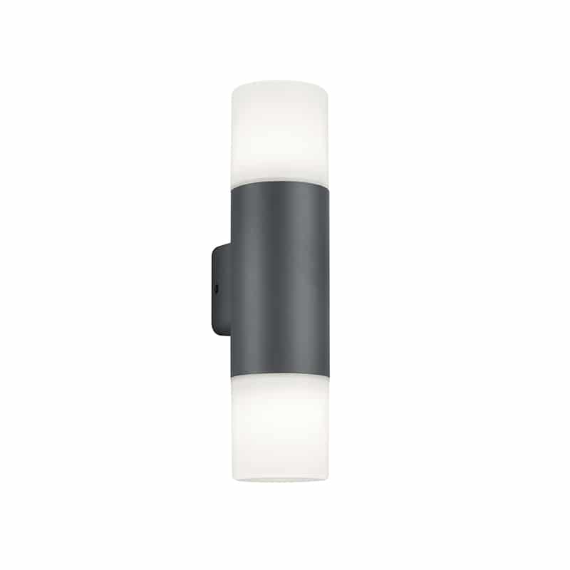 Trio Hoosic Aplique de pared exterior de aluminio antracita 224060242