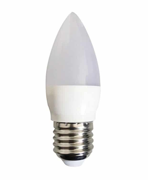 EB BOMBILLA VELA LED ECO E27 6W 3000K 270º 230V