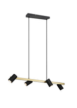 Trio Marley Lámpara colgante de metal schwarz-gold 302400480