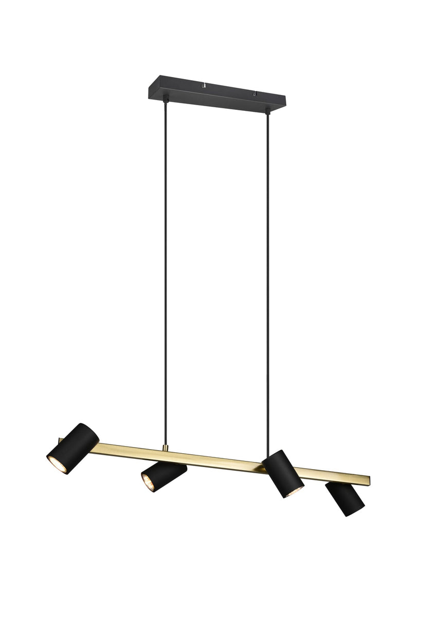 Trio Marley Lámpara colgante de metal schwarz-gold 302400480