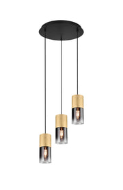 Trio Robin Lámpara colgante de metal bronce mate 310630354