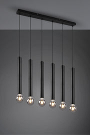 Trio Clermont Lámpara de techo colgante metal negro mate 313400632