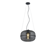 Lámpara de techo colgante Trio Lorena negro mate 150cm 315190132