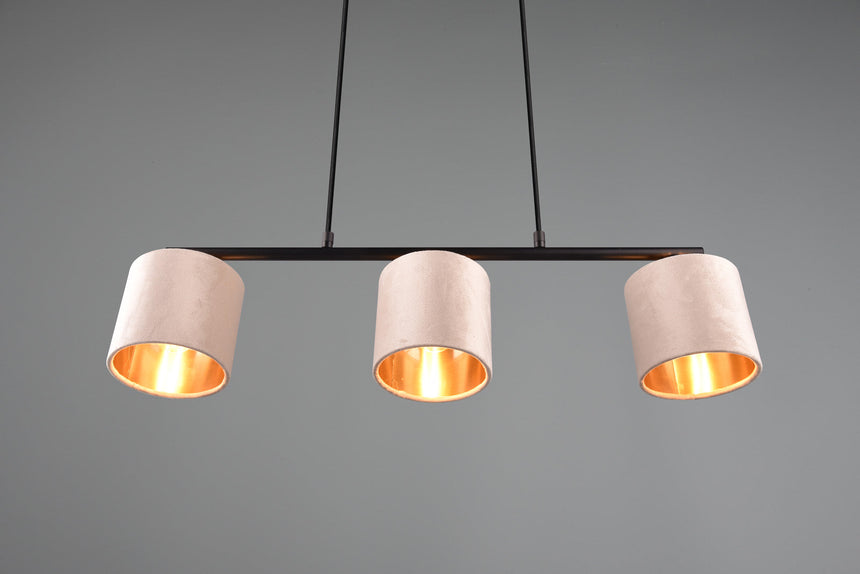 Trio Julieta Lámpara de techo colgante bolas tela beige 319000344
