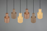 Trio Agudo Lámpara de techo colgante metal multicolor 319400617