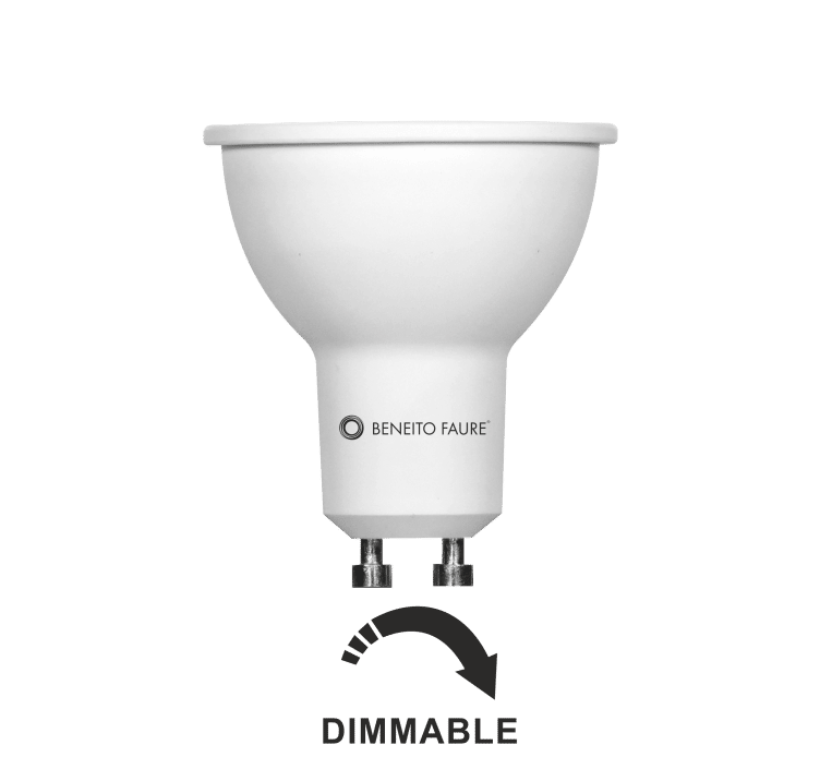 Beneito & Faure Dicroica 3492 Bombilla Dicroica LED 8W Dimable GU10 Cálida 60º