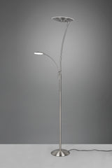 Trio Granby Lámpara de pie LED metal níquel mate 424310207