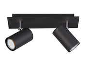 Foco Trio Marley 2 luces negro mate 802400232